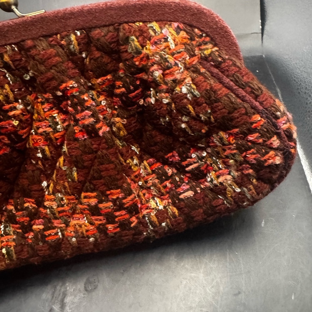Vera Bradley Annie Tweed Handbags kiss Twist Closure Tweed - Stylish Handbag - Picture 6 of 15